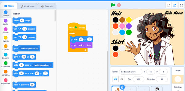 How to Code a Dress-Up Game in Scratch