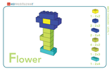 BrickLAB Flower Power + History Activity Card Set-PCS edventures.com